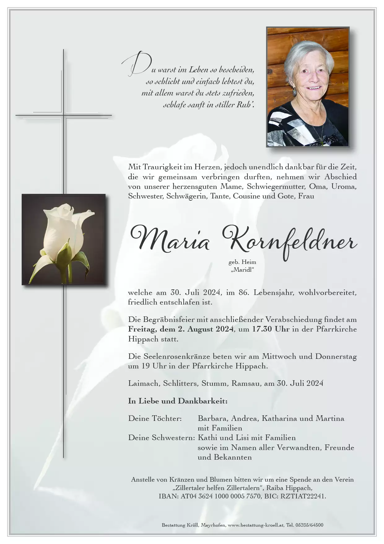 Parte von Maria Kornfeldner